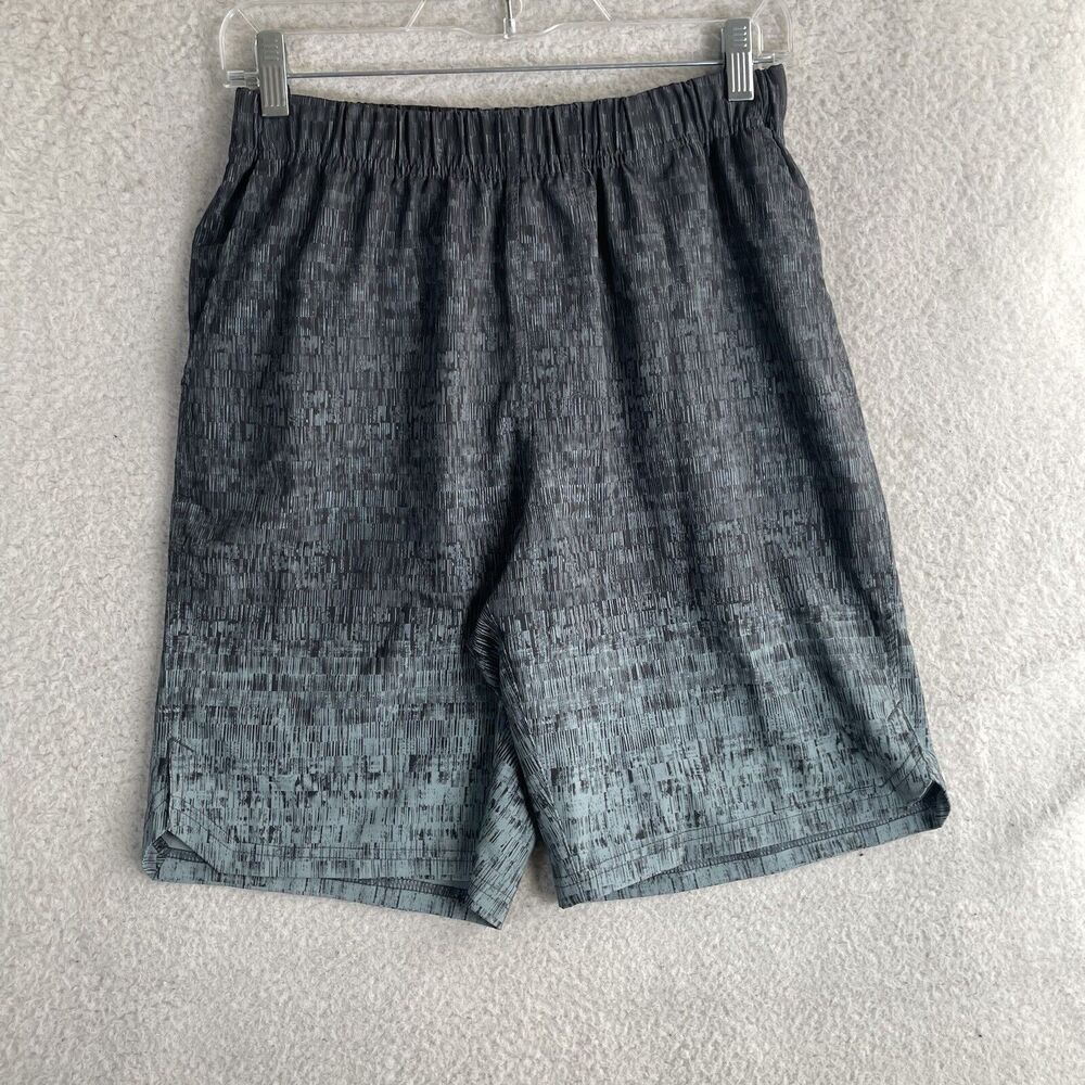 Hylete Shorts Mens Small Above the Knee Gray Black Training Crossfit Gym Workout